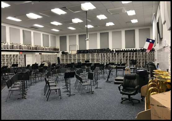 Band hall interior 